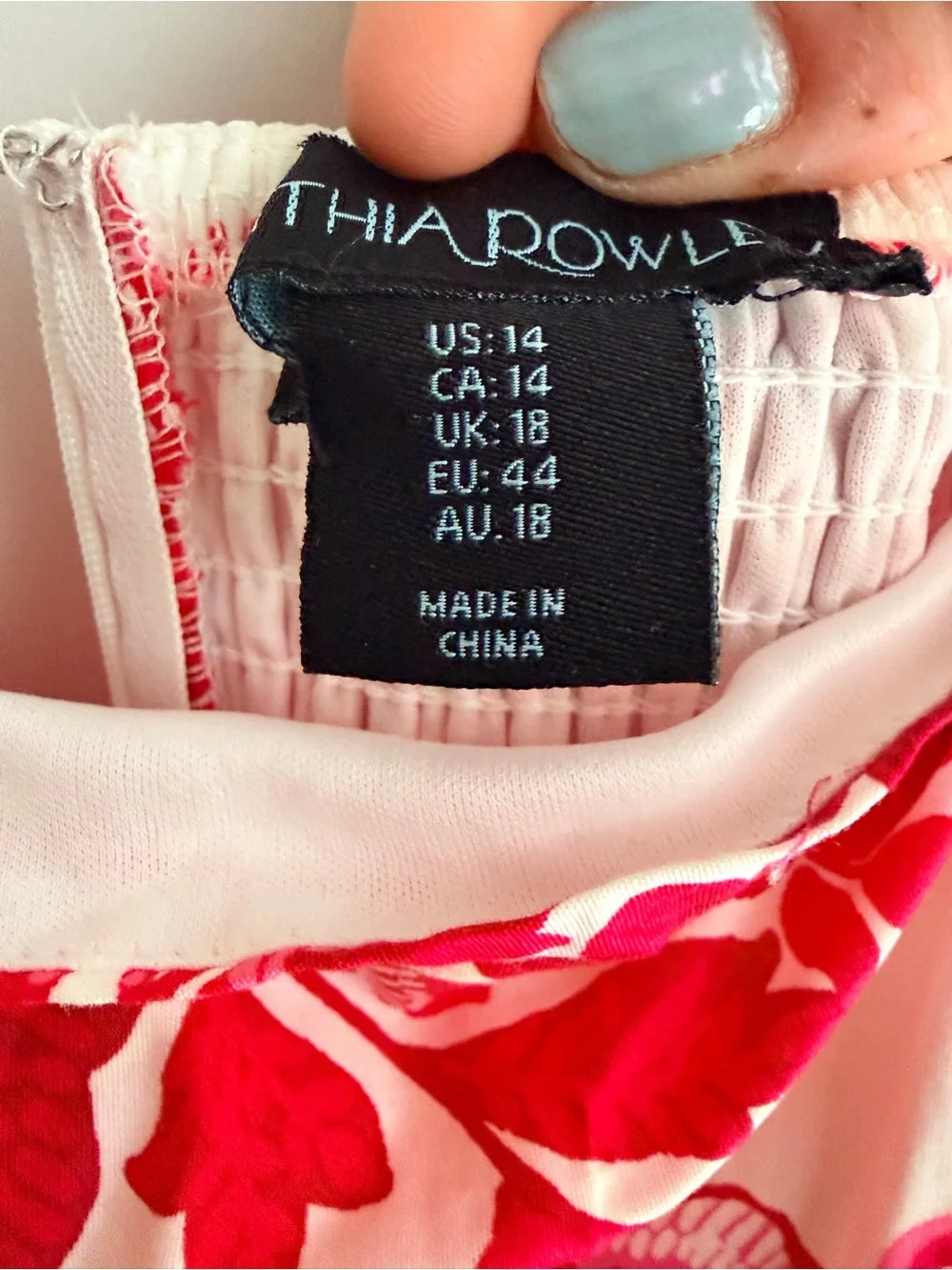 Cynthia Rowley Red & White Floral Fit-and-Flare Sundress - Picture 2 of 5